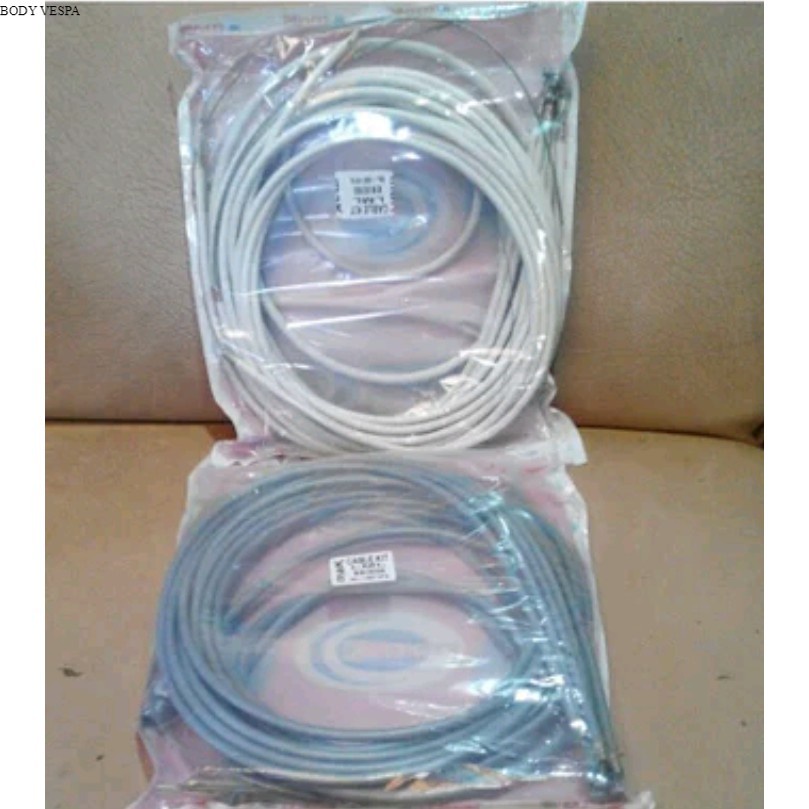 KABEL LUAR DALAM SET LENGKAP (putih / abu2) VESPA PS PX PXE EXCLUSIVE SPARTAN STRADA