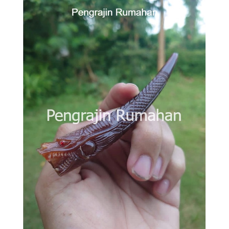 [MURAH] ONCE PIPA TANDUK KERBAU HITAM MANIS DAN BULE SUPER UKIR NAGA DAN MACAN PANJANG BERVARIASI