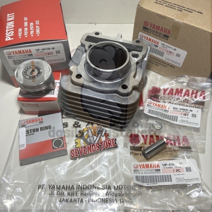 Cylinder Blok Assy Piston Ring Set 54P Mio J Soul GT Fino Fi Ori YGP - Cylinder blok