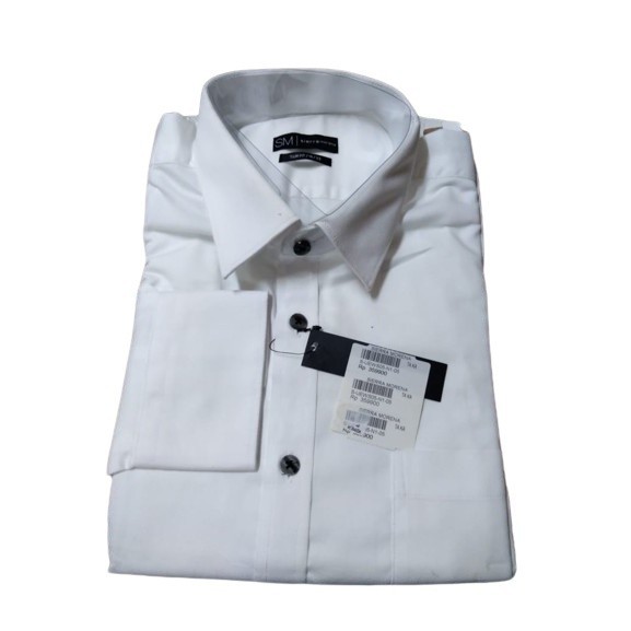 KEMEJA POLOS PANJANG SLIM SIERRA MORENA WARNA PUTIH