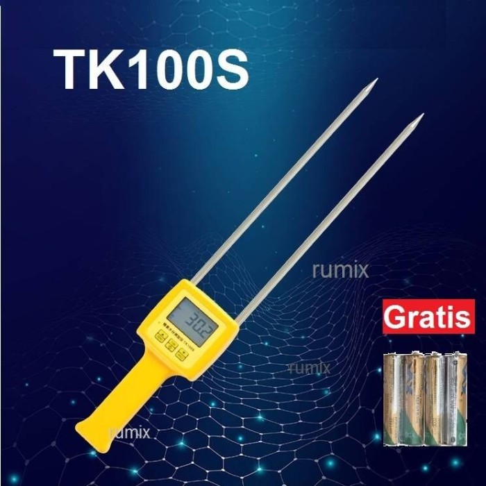 AC88 TK100S Grain Moisture Meter Pengukur Kadar Air Biji/Bubuk Kelembaban