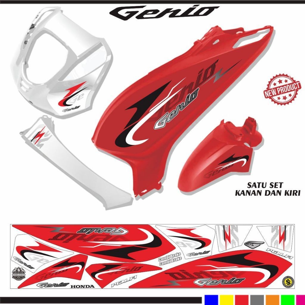 STRIPING GENIO VARIASI / STIKER MOTIF LIS GENIO VARIASI VARIASI