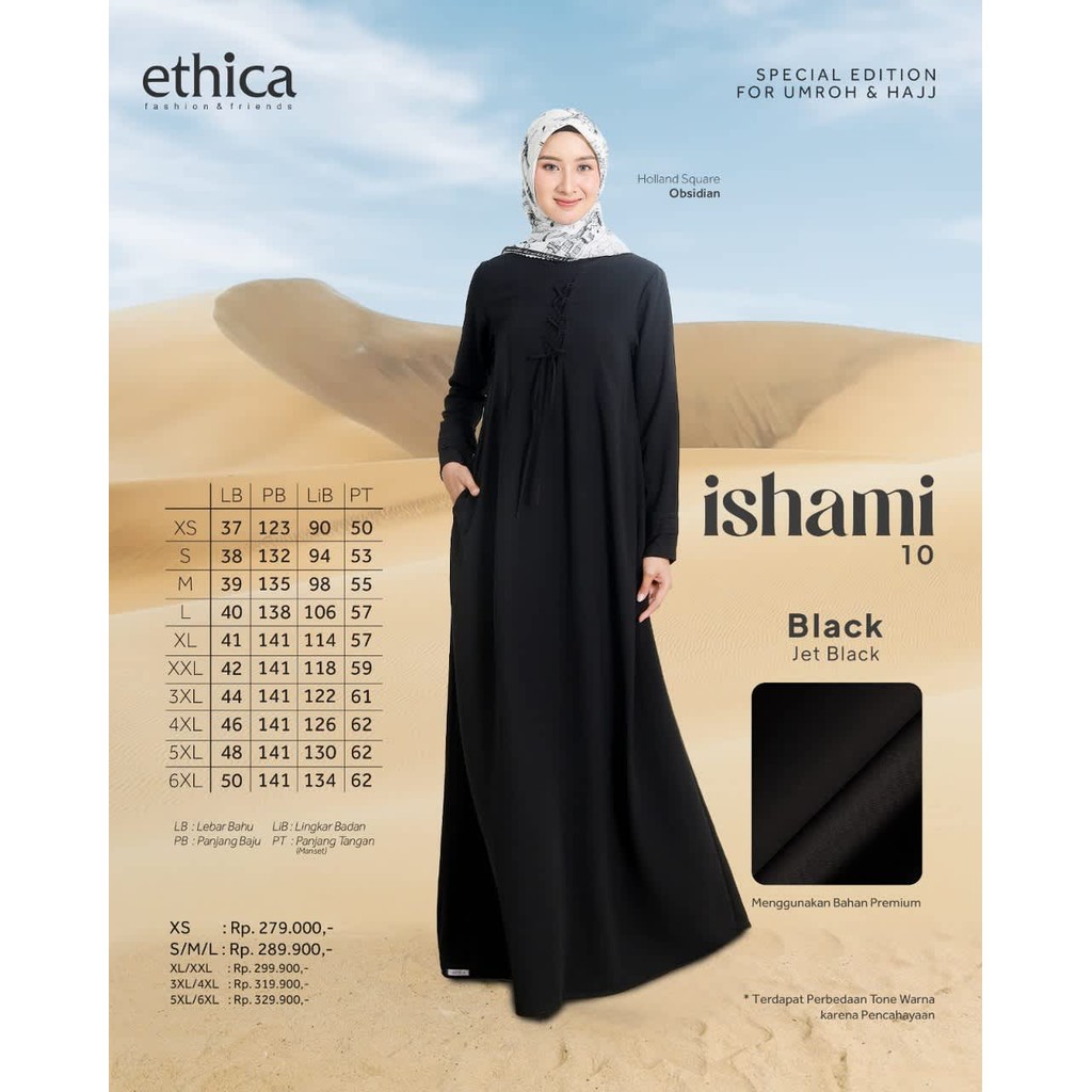 ETHICA GAMIS DEWASA ISHAMI 10 BLACK