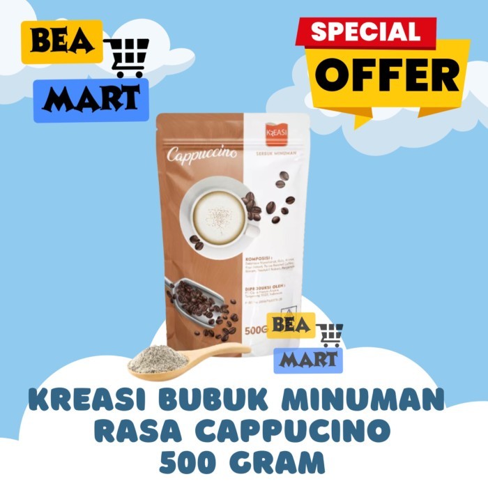 

Kreasi Bubuk Minuman Rasa Capuccino 500gr | Serbuk Minuman Rasa Kopi Bubble Boba Kekinian | Capucino Kapucino Drink Powder Best Seller 500 gr gram