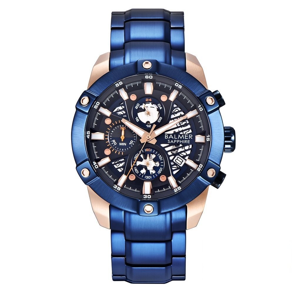 Original BALMER Jam Tangan Pria B-8162MC - STAINLESS STEEL