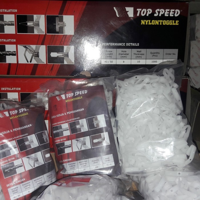 Fiser sekrup gypsum Topspeed  /viser gypsum kupu kupu / fisher gipsum