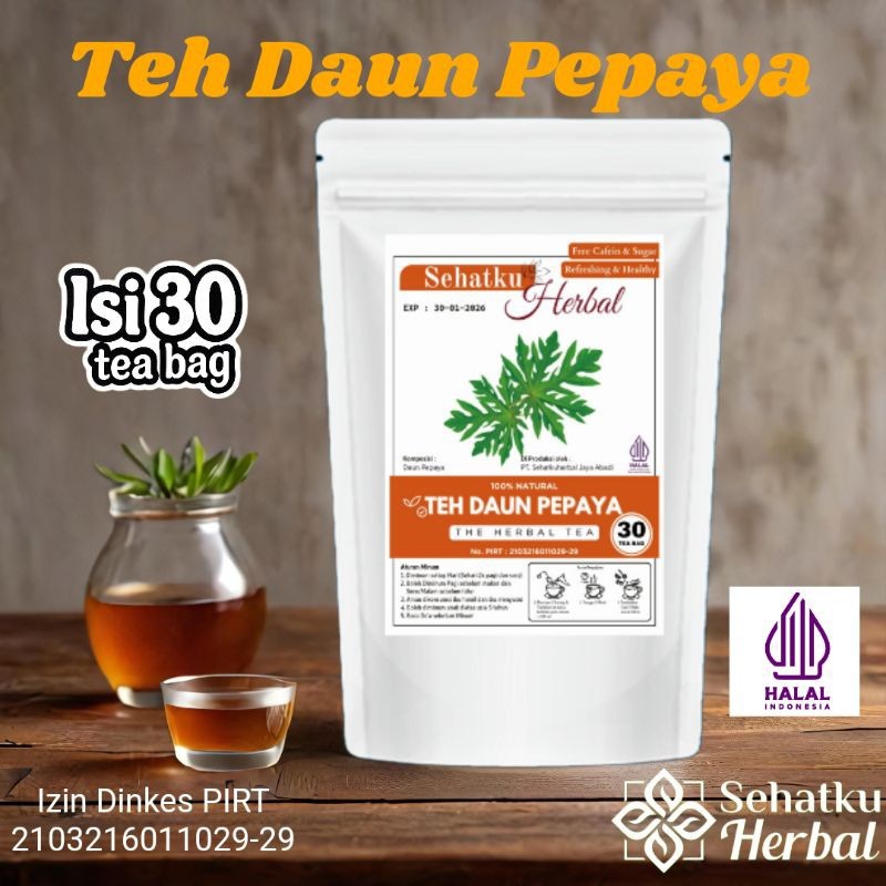 

SEHATKUHERBAL Teh Daun Pepaya isi 30 tea bag