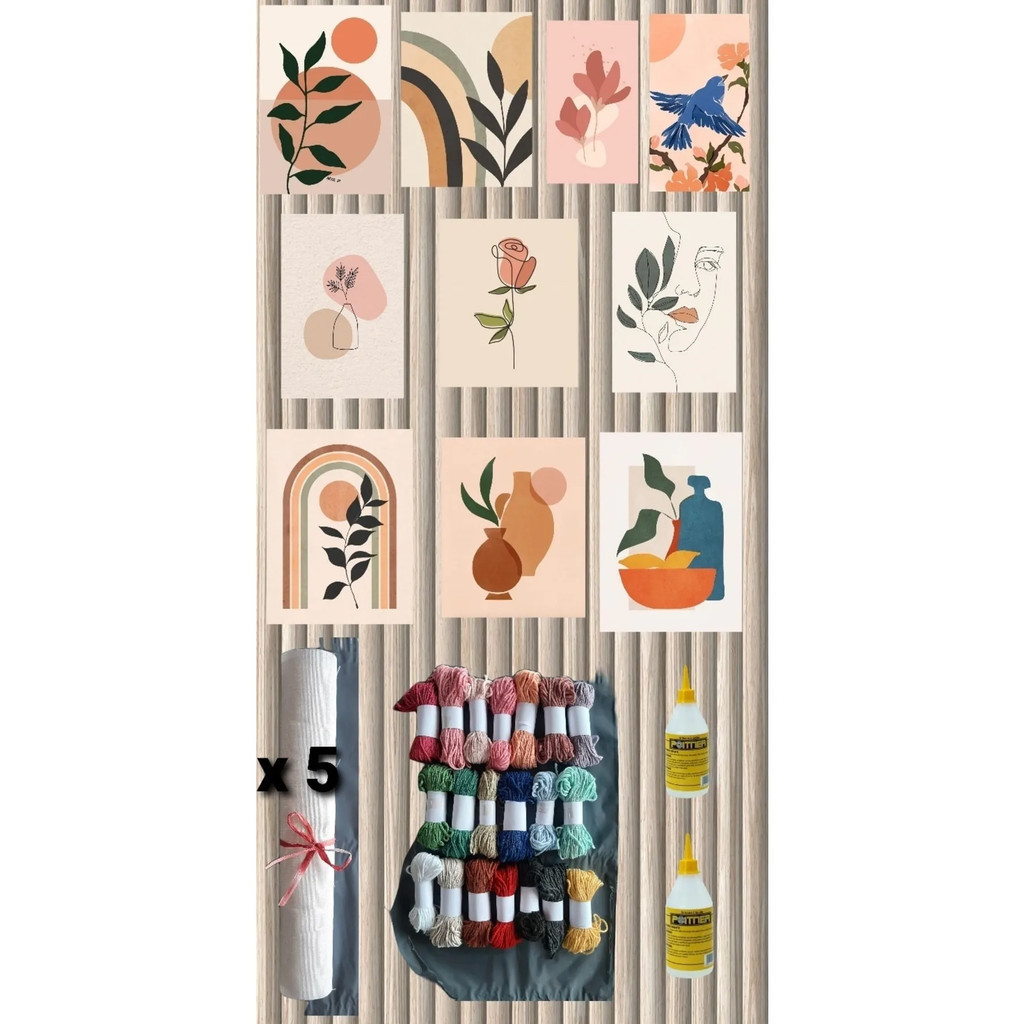 

10 Template Punch Continuation Set Easy to Make Useful Stylish Beautiful Elegant