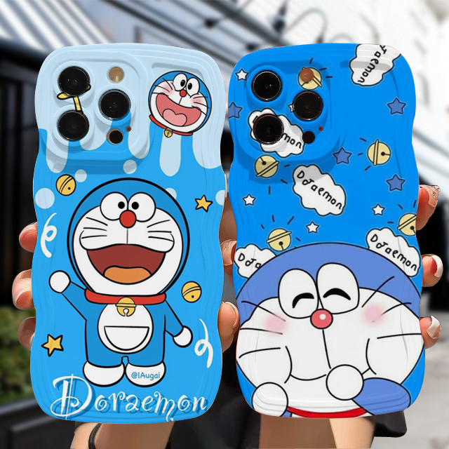 CASE GELOMBANG MOTIF DORAEMON SILIKON HP COCOK UNTUK OPPO VIVO XIAOMI SMUSNG IPH0NE INFINIX REALME S