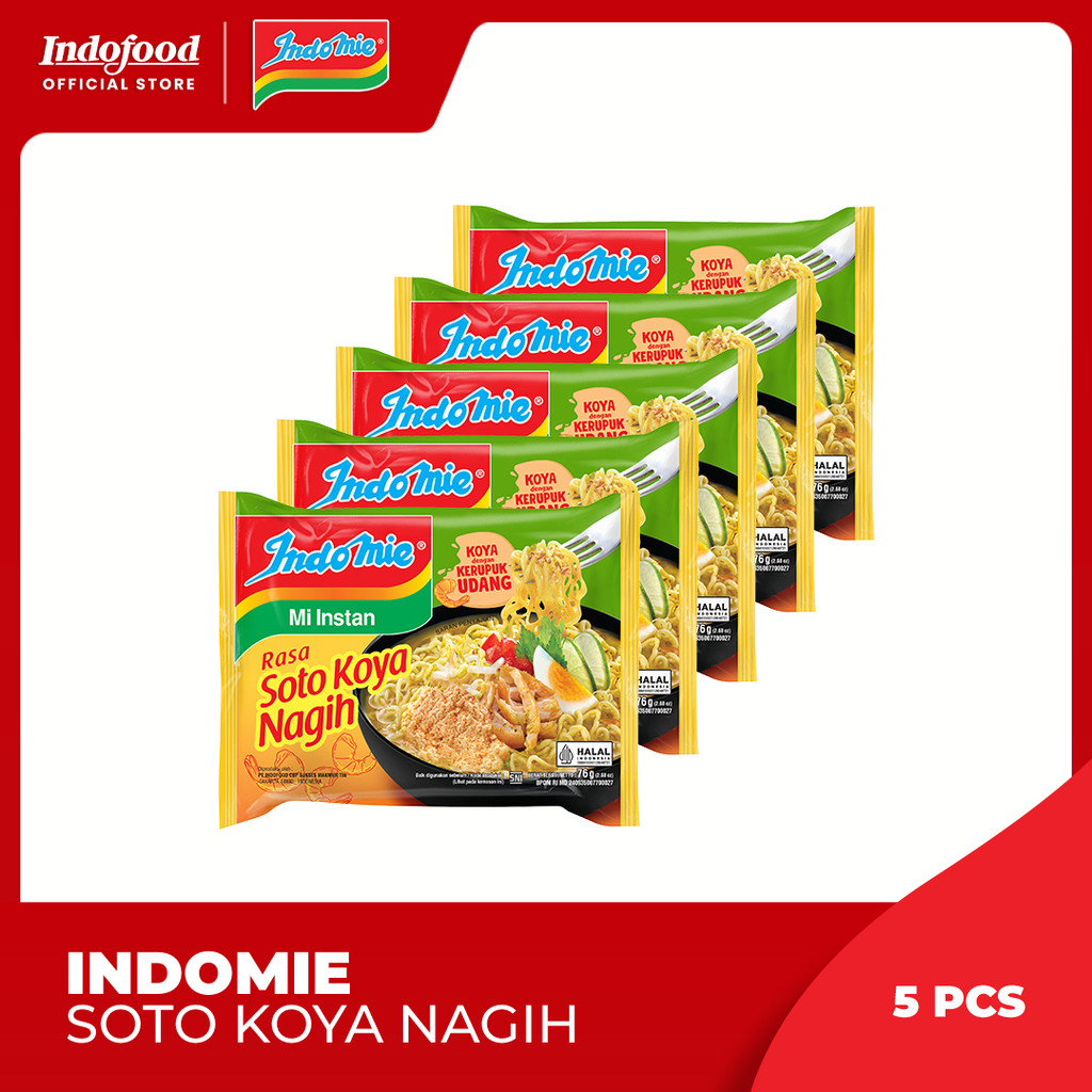 

5 PCS - Indomie Rasa Soto Koya Nagih 76 Gr