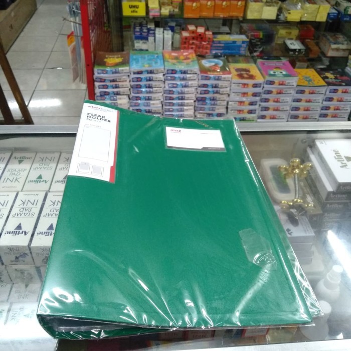

Clear horder / dokumen keeper inter x hijau F4 isi 60