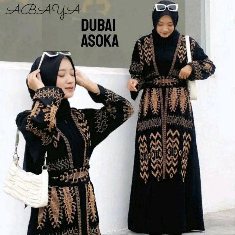 Abaya Bordir Basic Abaya Turkey Gamis Bordir TZN