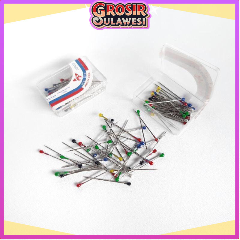 COD MAKASSAR Jarum Pentul hijab fashion Jarum pentul per Box Mini Pentul hijab Tokoselaris