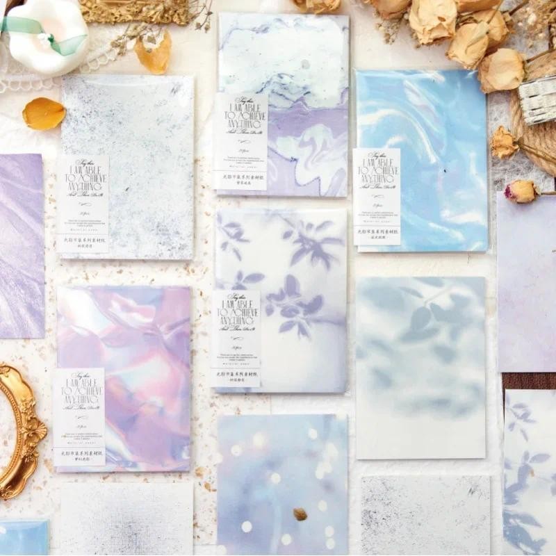 

Mr. Paper 30pcs，Dreamy Bubble Theme Material Paper,Scrapbook,Photo Frame,Diary Decoration Collage Base,Message and Card Paper