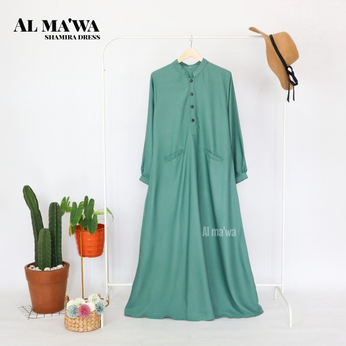 Gamis basic bahan torino - torino - Wardah, tanya STOK SIZE