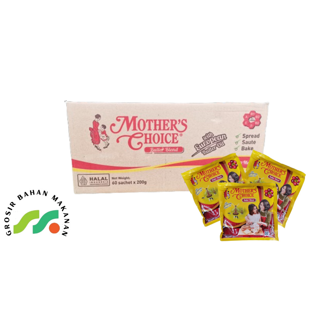 

MOTHER'S CHOICE BUTTER BLEND 1 DUS ISI 60 x 200 GRAM - MENTEGA BERKUALITAS