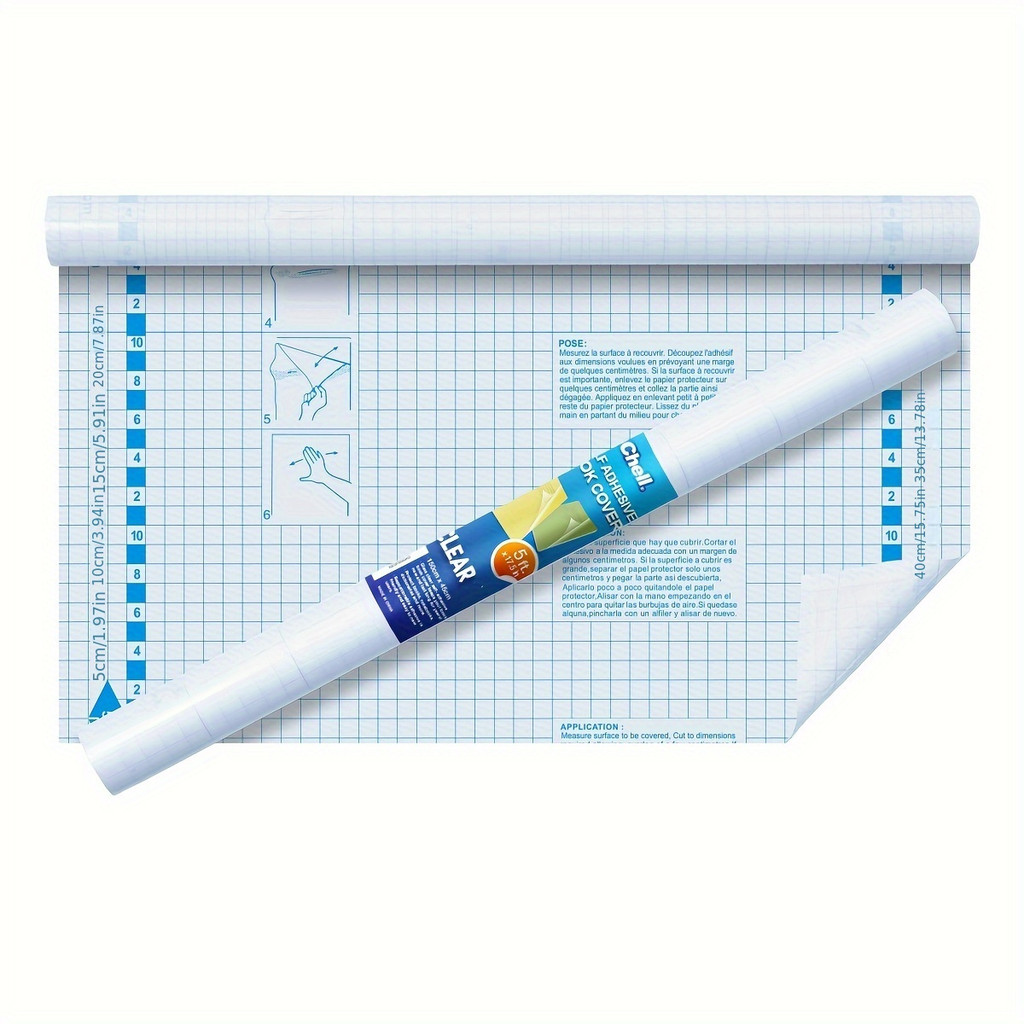 

Clear Contact Paper Roll for Books, 45cm x150cm Clear Self Adhesive Book Cover Paper Protector
