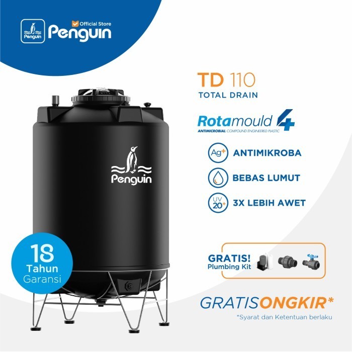 TERMURAH PENGUIN TANGKI / TOREN / TANDON PENGUIN TD 110 1050 LITER