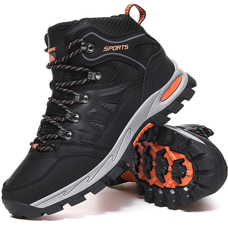 New Men's and Women's Mountaineering Shoes Large Couple High Top Outdoor Mountaineering Shoes Couple