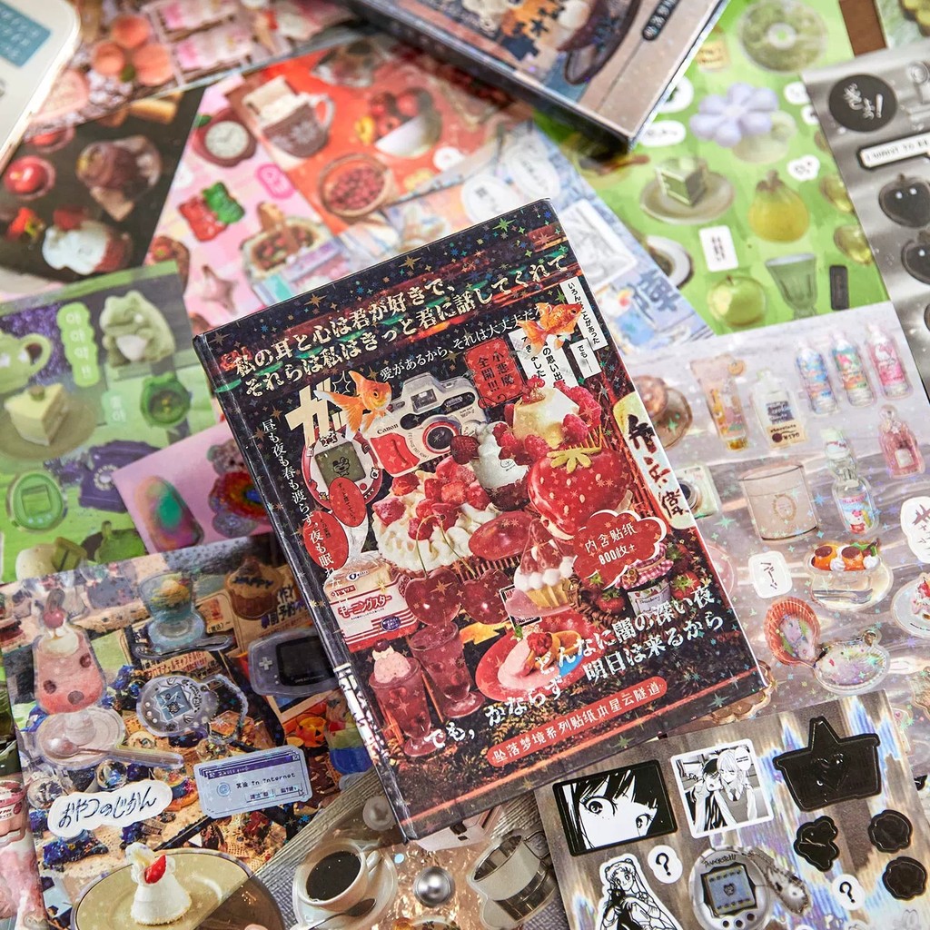 

MINKYS 45 sheets/piece Vintage Decorative Sticker Book Laptop Kpop Scrapbook Journal Kawaii Stickers Kids Gift