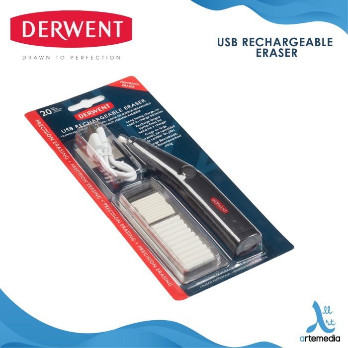 

Penghapus Derwent USB Rechargeable Eraser and Refill Blister Pack - HANYA REFILL