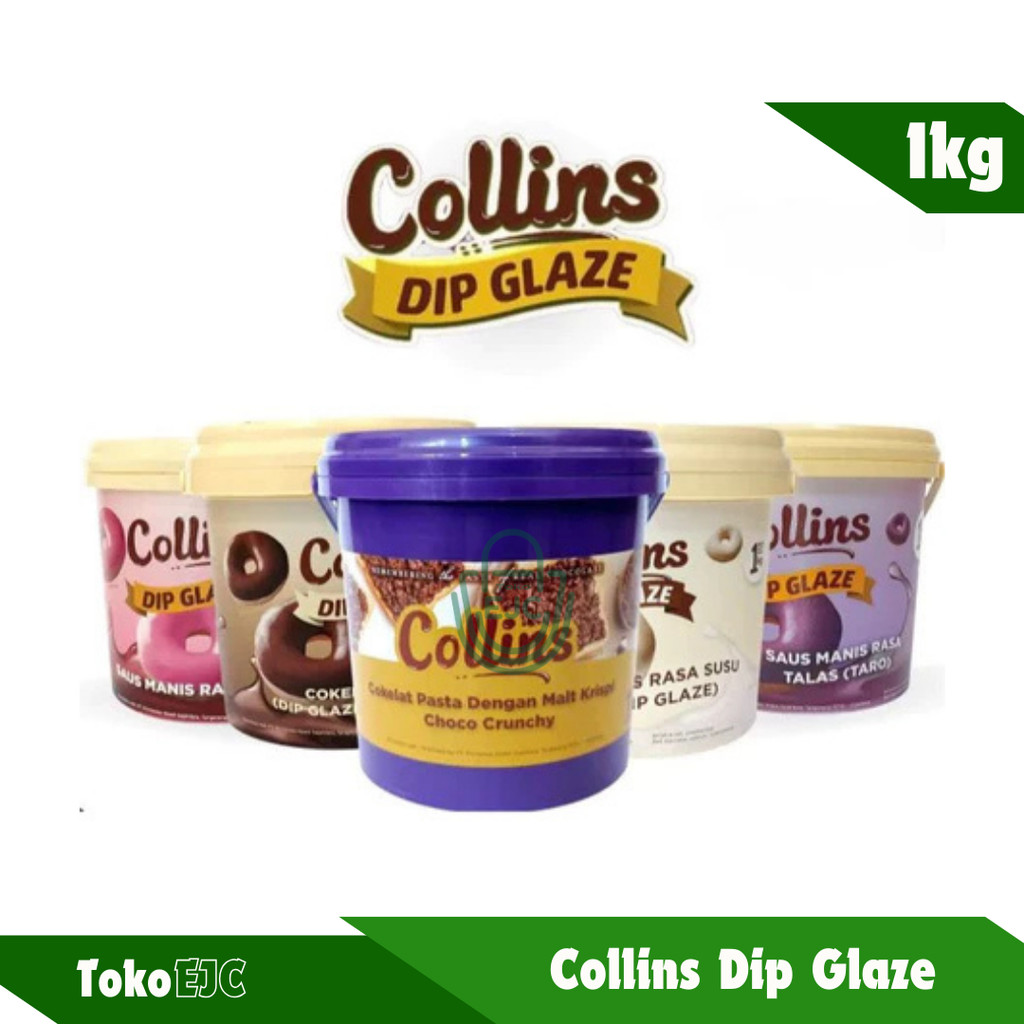 

Collins Dip Glaze 1kg All Variant Topping Donut Aneka Rasa