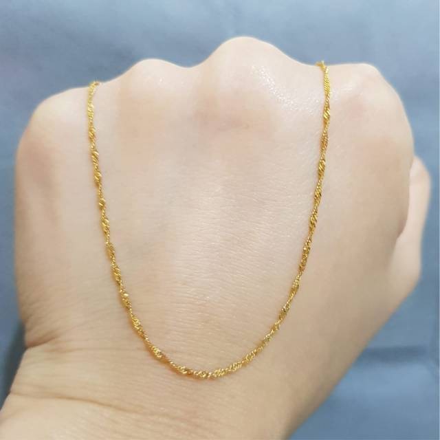 Kalung emas asli kadar 700 kalung berat 5gram ada surat