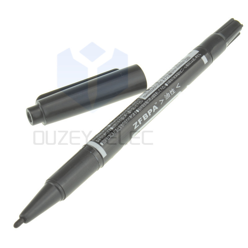 

1/3/10pcs Oil-Based Marker Black Waterproof Double headed Logistics Pen Quick-dry Non-erasable Marker Waterproof Marker Mark Pen