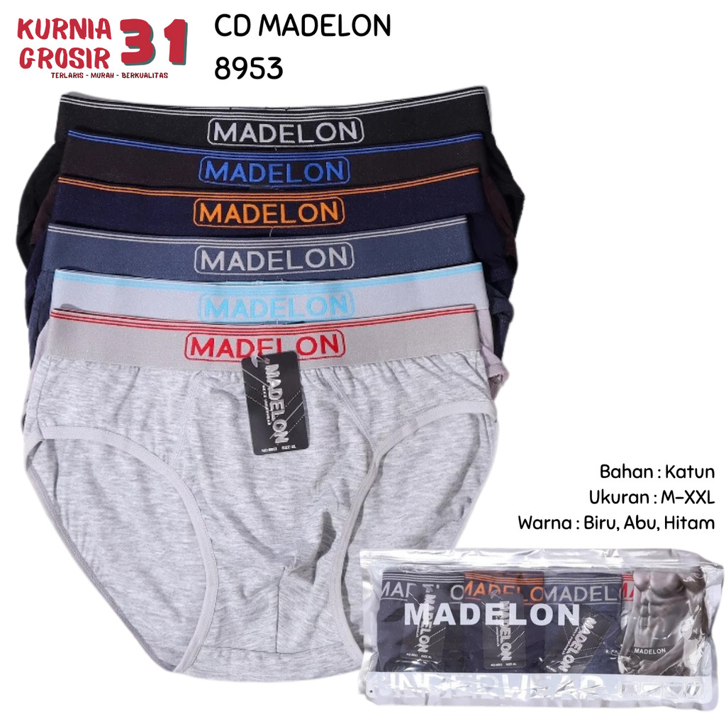 Celana Dalam Pria MADELON 8953 / CD Pria boxer cowok / Pakaian Dalam Pria Madelon