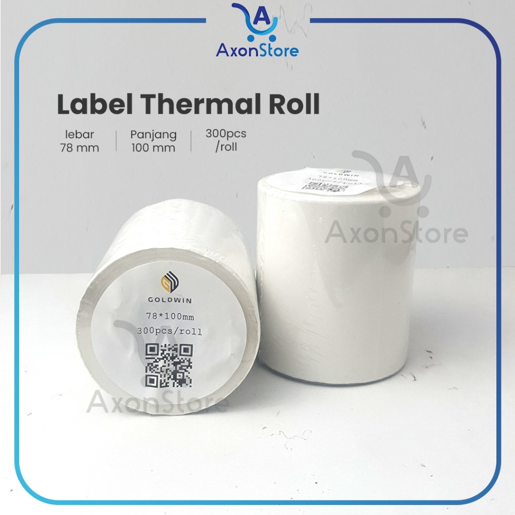 

Label Thermal Barcode 78 x 100 mm 300 pcs Termal Sticker Resi 3x4 78x100