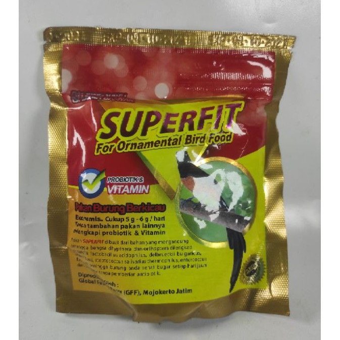 SUPERfIT GOLD SUPERVIT PAKAN BURUNG MURAI VOER BURUNG PROTEIN TINGGI - Romeesa