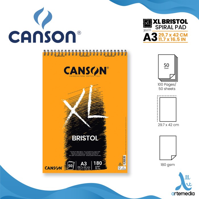

Canson A3 XL Bristol Paper Pad