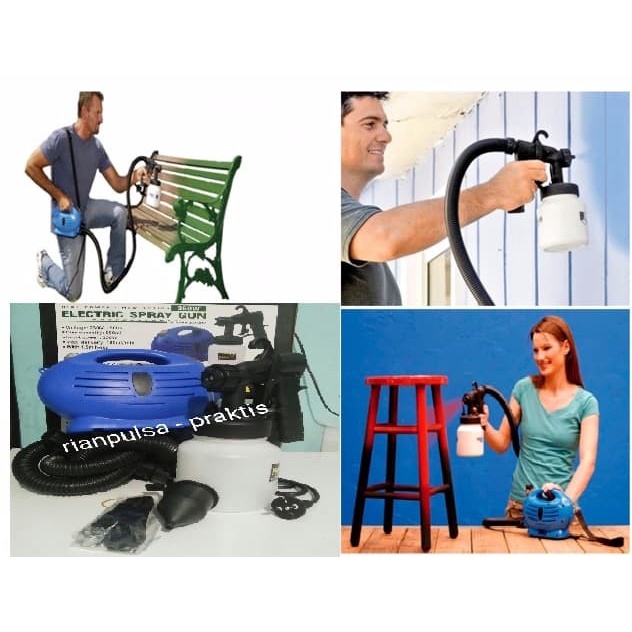 Kompresor Semprot Cat Elektrik Air Brush Spray Gun Paint Compressor