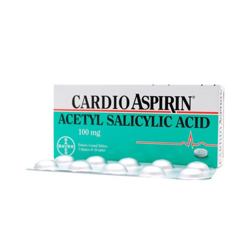 CARDIO ASPIRIN 100MG 10'S/ASPIRIN/PENGENCER DARAH