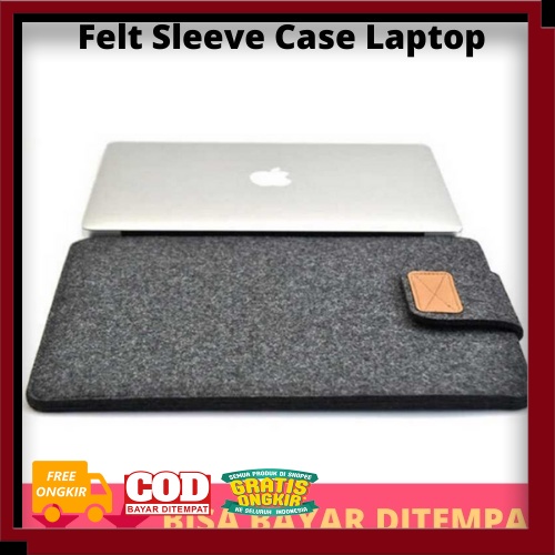 TAS LAPTOP MODEL BARU KUAT TAHAN LAMA /Rhodey Felt Sleeve Case Laptop / Case Casing Tempat Wadah Sar