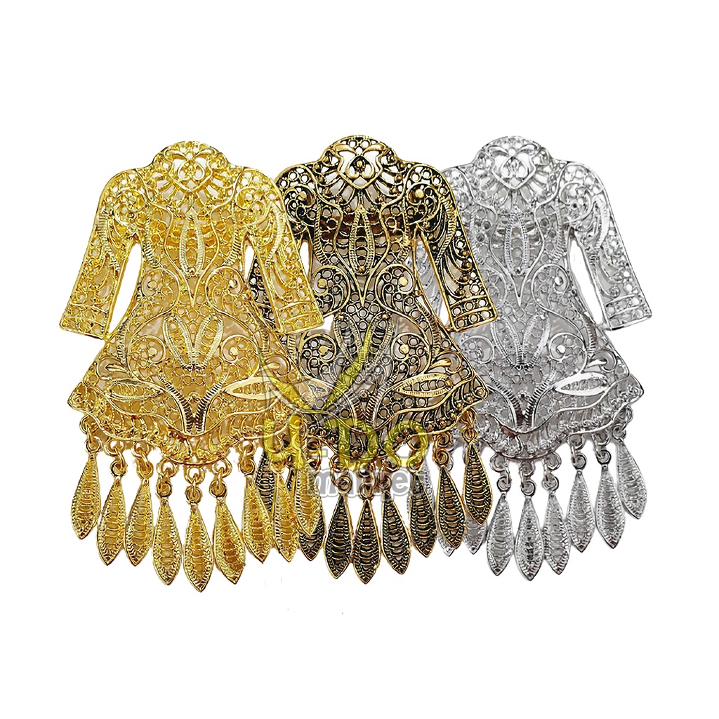 BROS JILBAB KEBAYA KUTU BARU MOTIF BAJU MEWAH AKSESORIS WANITA HIASAN / bros baju kebaya wanita 3 wa