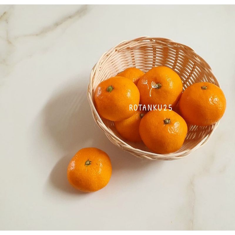 Mangkok buah mini / keranjang buah / mangkok buah rotan Best Seller