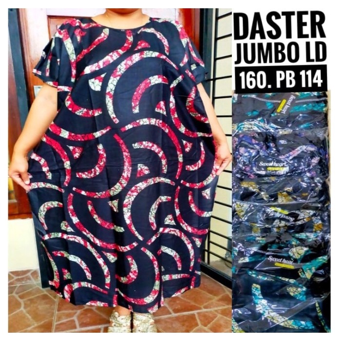✨LARIS✨-baju daster wanita jumbo lengan pendek ld 160 / baju tidur wanita 6xl - 6