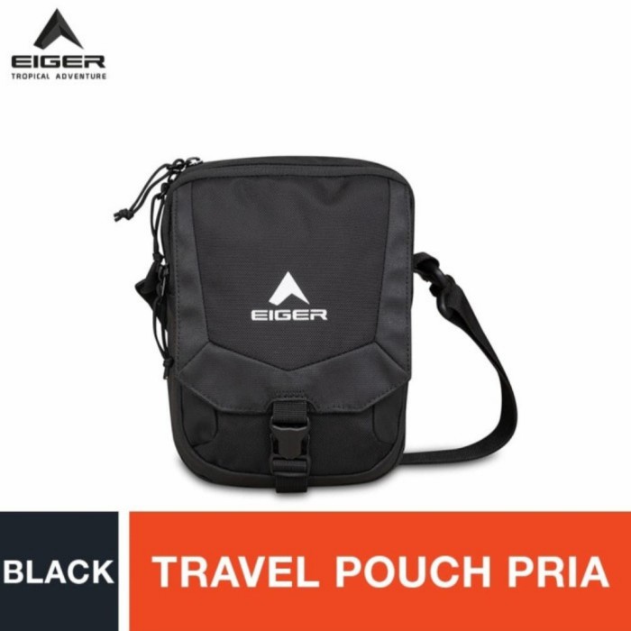 Tas Selempang Eiger Crossroad Sv 1F Travel Pouch Tas Selendang Outdoor - Hitam