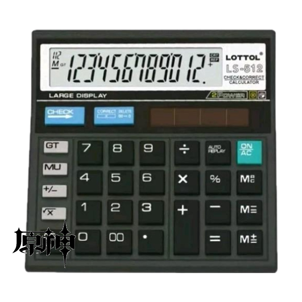 

Kalkulator Multifungsi 12 Digit dengan Dual Baterai (13cm x 13cm)