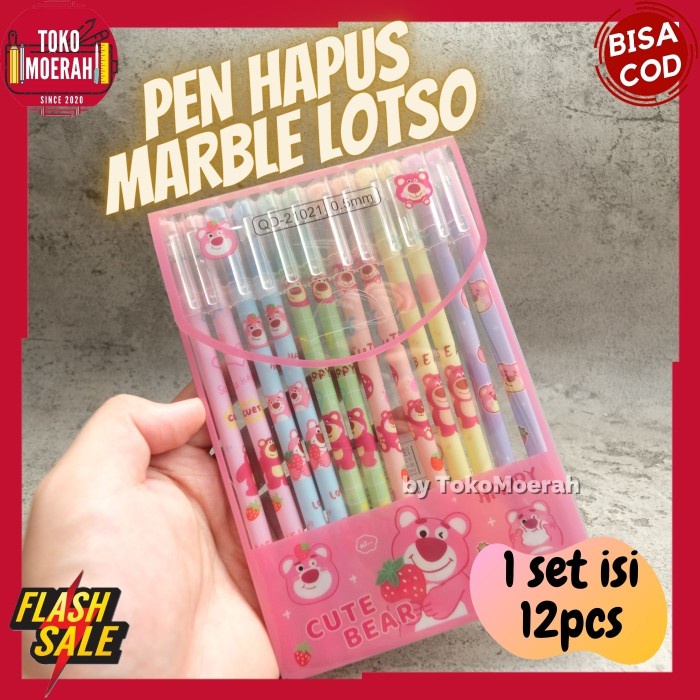 

New Promo PEN HAPUS LOTSO MARBLE PULPEN LOTSO HAPUS UNIK MARBLE LUCU COD