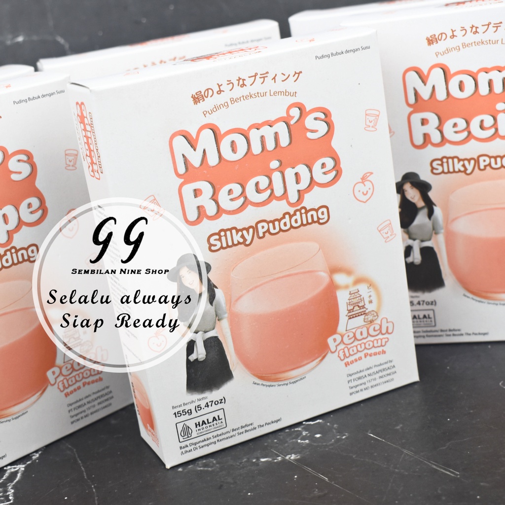 

SILKY Pudding PEACH Moms Recipe Mom's 155 Gram Puding Lembut