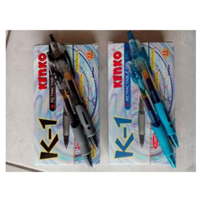 

[Best Seller] Pulpen k1 kenko 0.5 hitam 1pak isi 12pc - Hitam