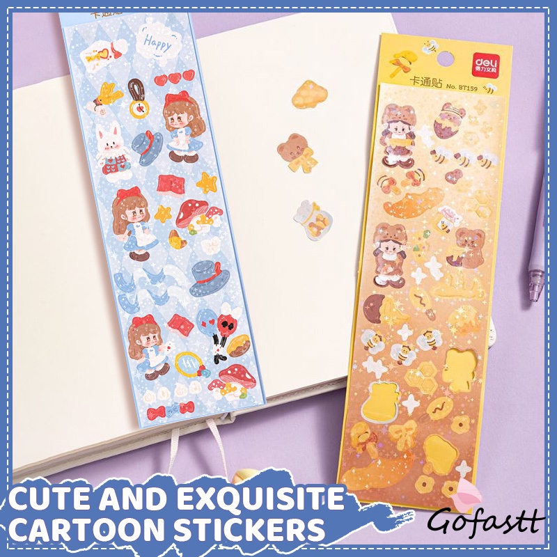 

Stiker Kartun Lucu Kreatif Stiker Dekorasi Buku Catatan Siswa-G