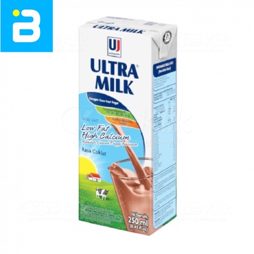 

Ultra Milk Low Fat Coklat 250ML