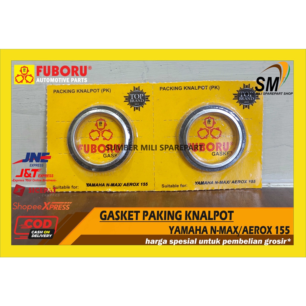 GASKET/ PAKING KNALPOT NMAX/AEROX 155 FUBORU