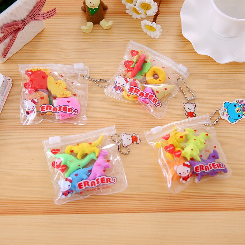 

Pomponi Set 4pcs Penghapus Lucu Karakter Fancy Eraser