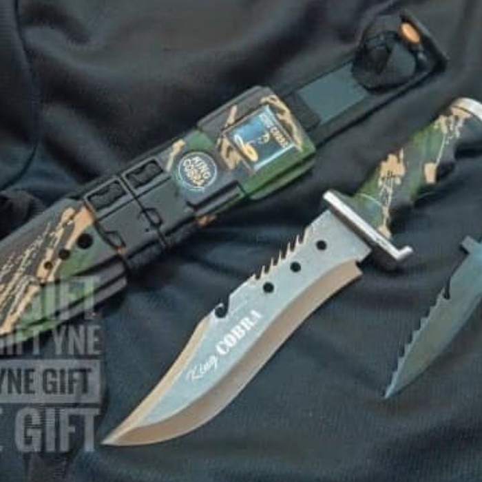 tiing5667 Pisau Sangkur Cobra Loreng Lokal, Sangkur Anak