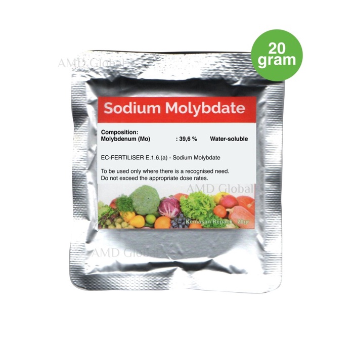 Sodium Molybdate / Natrium Molybdate Hidroponik 20 Gram Pupuk Mikro