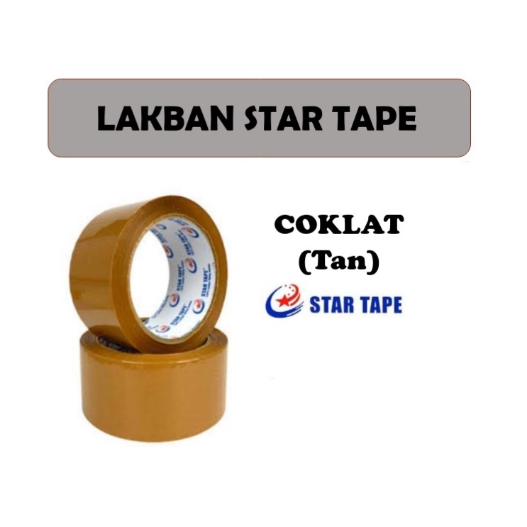 

Lakban 1pcs Coklat & Bening (Putih) - Lakban Star Tape - Kualitas Terbaik